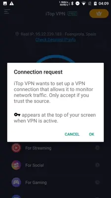 iTop VPN android App screenshot 4